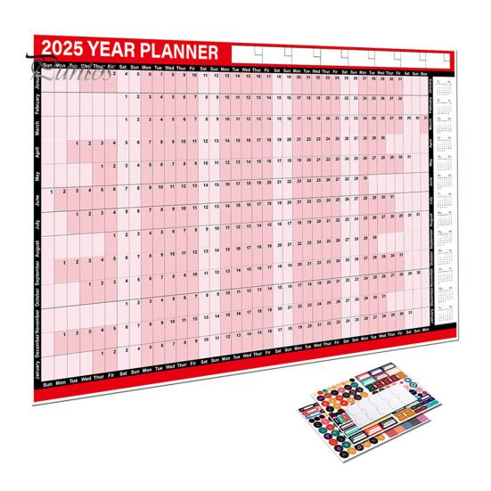 Настенный календарь на год 2025 г. Настенный календарь на целый год на одной странице Планировщик на 12 месяцев с наклейками для офиса и школы B
Настенный календарь на год 2025 г. Настенный календарь на целый год на одной странице Планировщик на 12 месяцев с наклейками для офиса и школы B