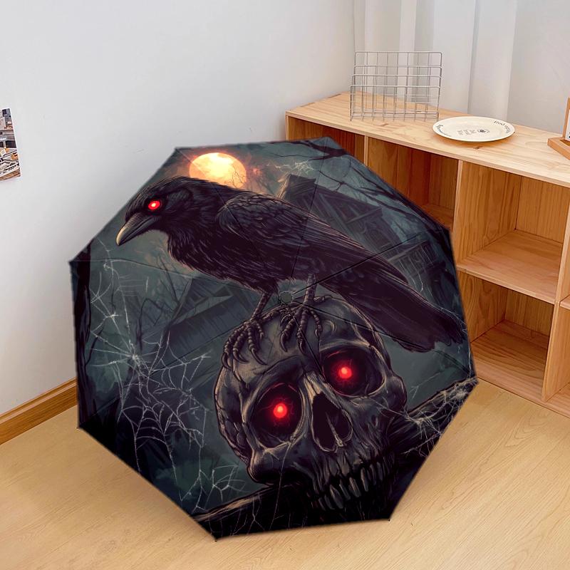 1 PC Automatic Folding Umbrella - crow Pattern, Portable & Foldable Design with 8 Ribs, Christmas Birthday Gifts
1 PC Automatic Folding Umbrella - crow Pattern, Portable & Foldable Design with 8 Ribs, Christmas Birthday Gifts