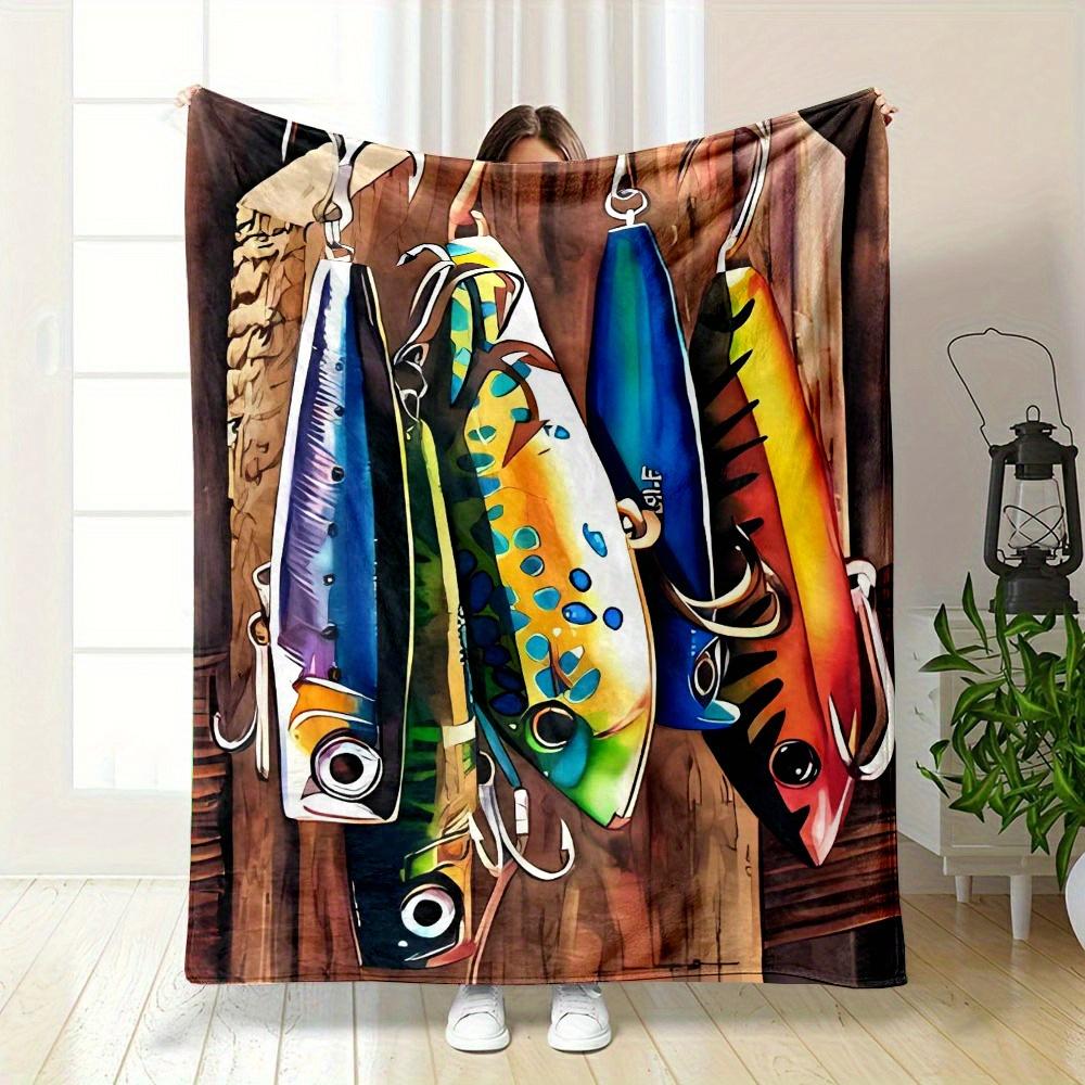 Fishing bait patterns Flannel printed blanket suitable for all seasons suitable for living room office sofa and travel 180x250CM 75x100cm
Fishing bait patterns Flannel printed blanket suitable for all seasons suitable for living room office sofa and travel 180x250CM 75x100cm