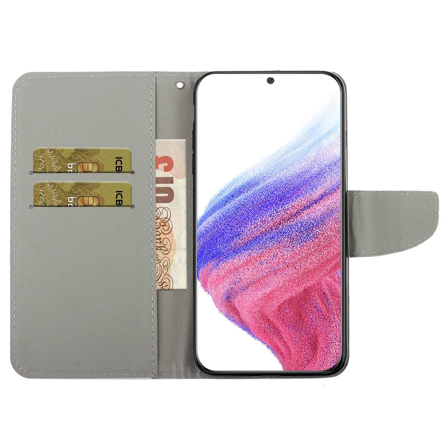 Stand Wallet Case for Samsung Galaxy A53 5G,Cross Texture PU Leather Pattern Printing Folio Flip Phone Cover J
Stand Wallet Case for Samsung Galaxy A53 5G,Cross Texture PU Leather Pattern Printing Folio Flip Phone Cover J