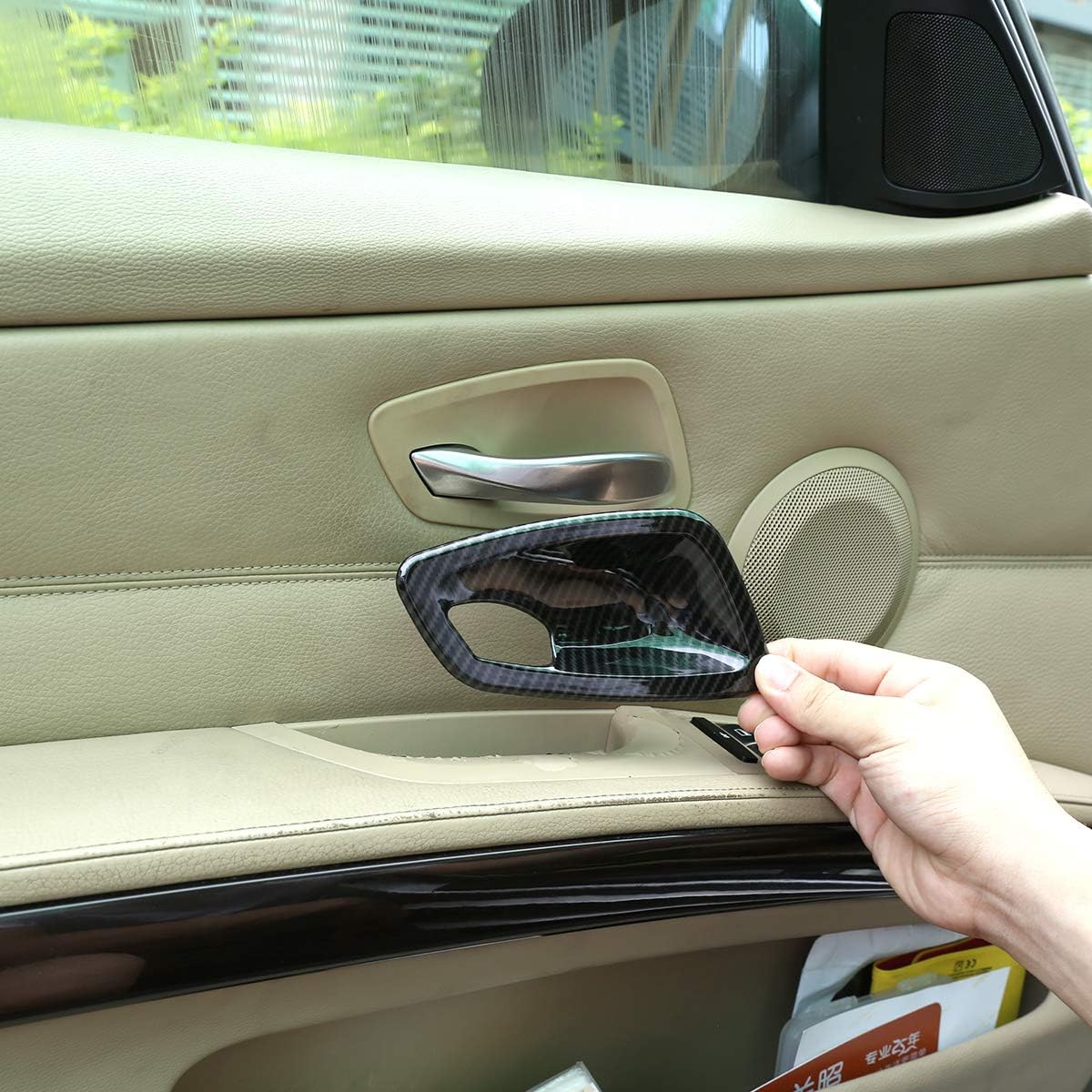Car Accessories ABS Chrome Interior Door Bowl Cover Trim 4pcs for BMW E90 3 Series 2005-2012 (Carbon Fiber) Carbon Fiber
Car Accessories ABS Chrome Interior Door Bowl Cover Trim 4pcs for BMW E90 3 Series 2005-2012 (Carbon Fiber) Carbon Fiber