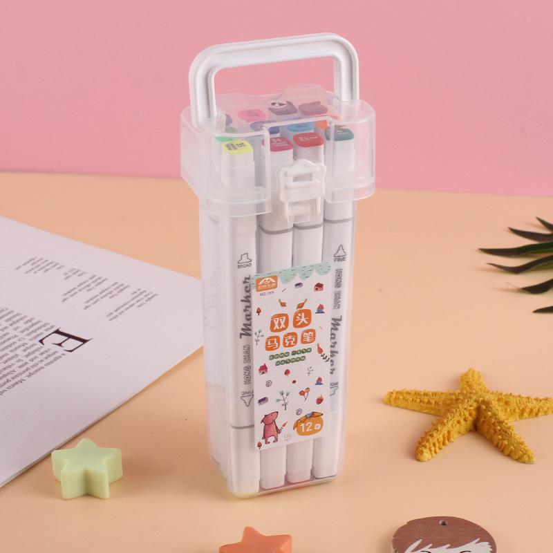 12/24/36/48 color Double-headed Small Marker Pen Art Stationery Drawing Colored Pen Set Water-based Colored Pens
12/24/36/48 color Double-headed Small Marker Pen Art Stationery Drawing Colored Pen Set Water-based Colored Pens