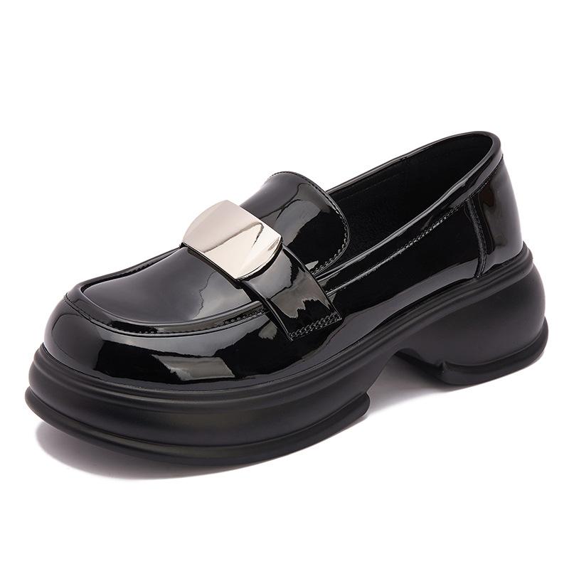 Женские кожаные лоферы на платформе 2025 весна новинка лакированная кожа универсальная обувь для ног женские туфли на высокой подошве корейская версия маленьких кожаных туфель 40
Женские кожаные лоферы на платформе 2025 весна новинка лакированная кожа универсальная обувь для ног женские туфли на высокой подошве корейская версия маленьких кожаных туфель 40