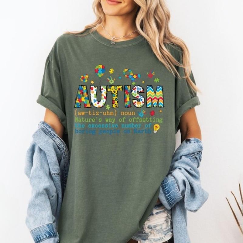 Autism Awareness Cotton TShirt Special Education Unisex Crew Neck Outdoors High Quality Shortsleev Fashion Tee Women shirts 4XL
Autism Awareness Cotton TShirt Special Education Unisex Crew Neck Outdoors High Quality Shortsleev Fashion Tee Women shirts 4XL