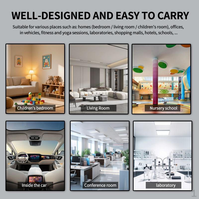 Air Quality Tester Multifunctional Portable CO2 Monitor for Pets School Home чорний
Air Quality Tester Multifunctional Portable CO2 Monitor for Pets School Home чорний