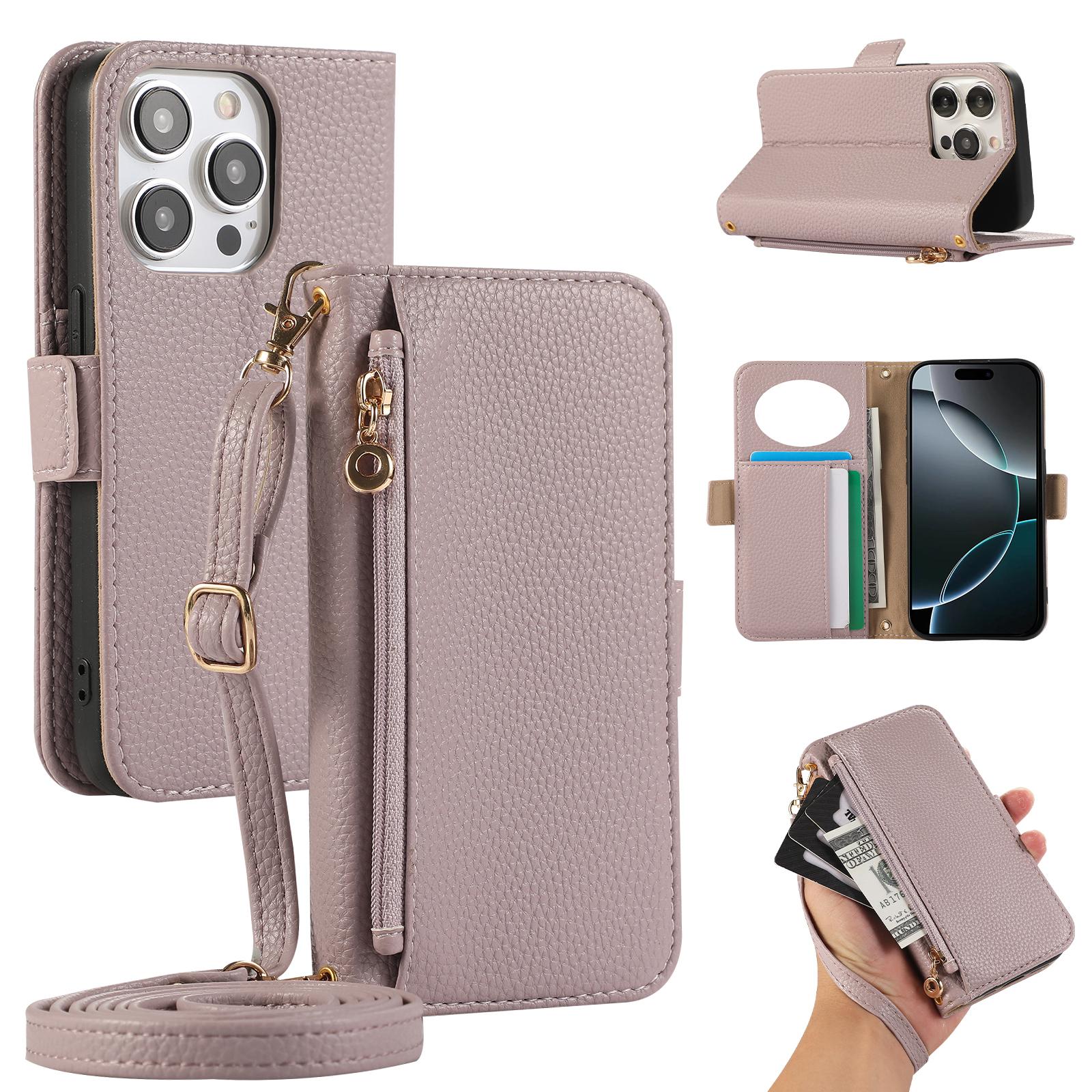 For iPhone 16 Pro Wallet Phone Case Shockproof TPU+PU Leather Flip Cover with Mirror,Strap Pink
For iPhone 16 Pro Wallet Phone Case Shockproof TPU+PU Leather Flip Cover with Mirror,Strap Pink