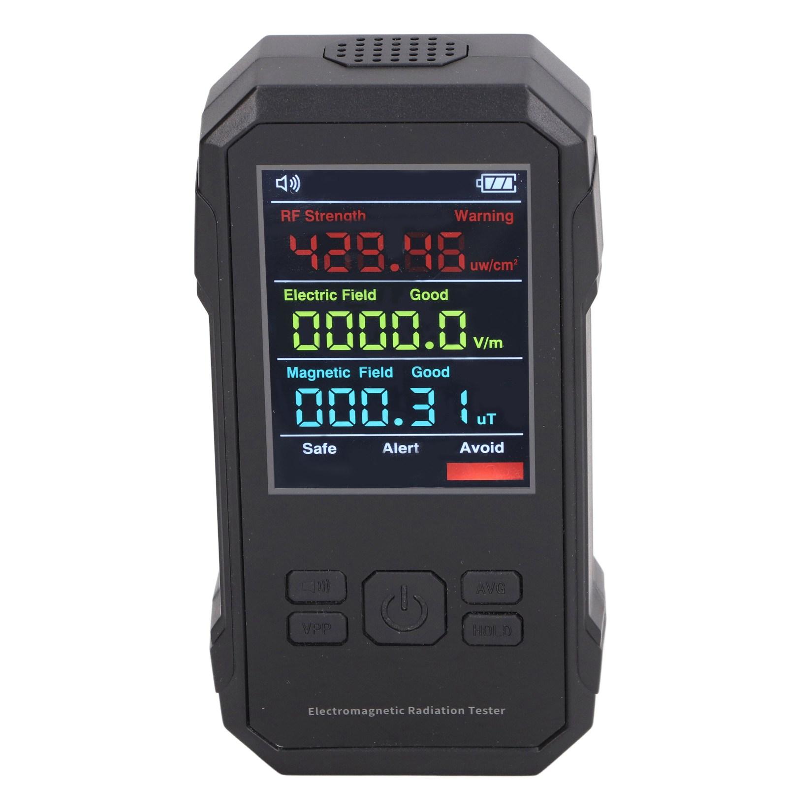 Radiation Detector Black Digital EMF Meter LED Display Handheld RF Electric Field Magnetic Field
Radiation Detector Black Digital EMF Meter LED Display Handheld RF Electric Field Magnetic Field
