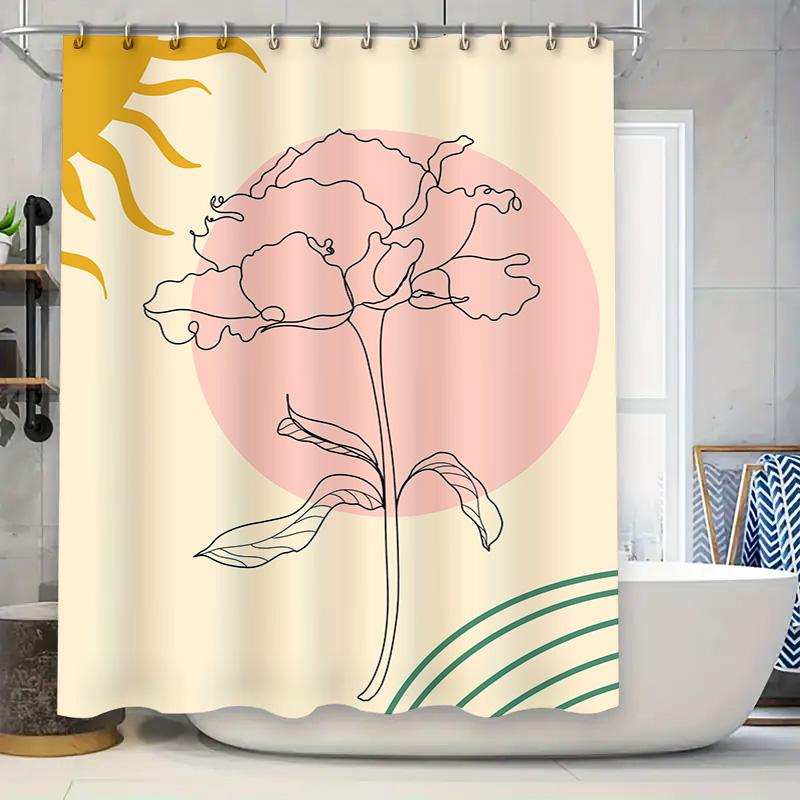 Home Decor Shower Curtain With Black Cats Design Pink And White Floral Pattern Bath Accessories For Your Home Decoration W60H190(CM)-1 Pcs
Home Decor Shower Curtain With Black Cats Design Pink And White Floral Pattern Bath Accessories For Your Home Decoration W60H190(CM)-1 Pcs