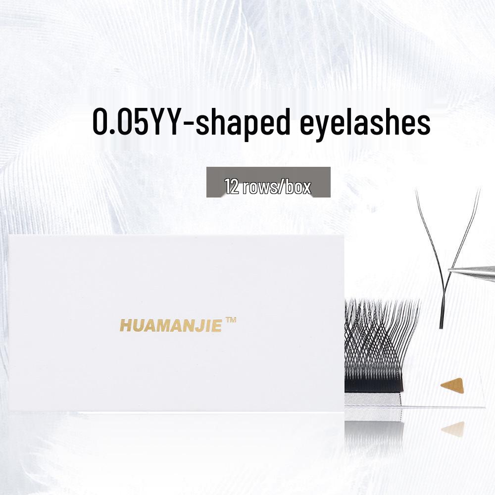 12-Row Box of 0.05 Ultra-Soft Y-Shaped Double-Tip Eyelashes: Hand-Woven for Natural Beauty, Salon-Quality False Lashes Box YY 0.05D+
12-Row Box of 0.05 Ultra-Soft Y-Shaped Double-Tip Eyelashes: Hand-Woven for Natural Beauty, Salon-Quality False Lashes Box YY 0.05D+