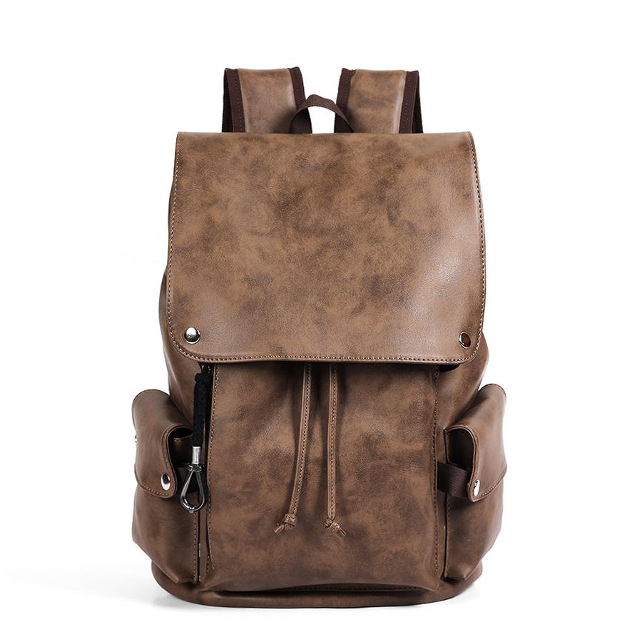Fashi Men Flip-top Backpack College Pu Leather School Bagpack Laptop Waterproof Travel Bag Casual Book bag Male Rucksack Bolsa 32x19x43cm коричневий
Fashi Men Flip-top Backpack College Pu Leather School Bagpack Laptop Waterproof Travel Bag Casual Book bag Male Rucksack Bolsa 32x19x43cm коричневий