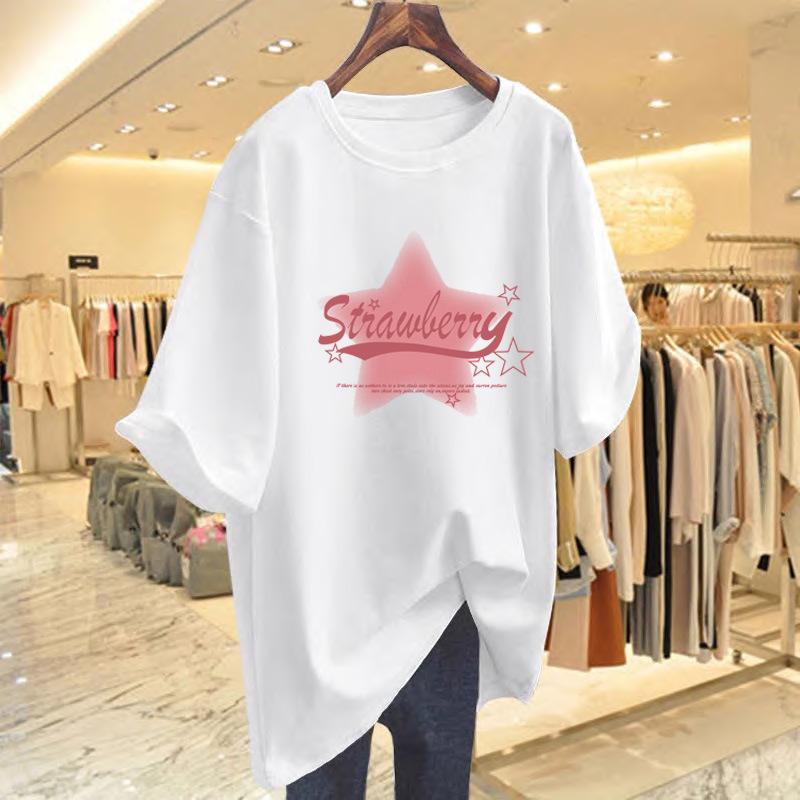 Cotton short-sleeved t-shirt women s 2025 new niche design medium-sleeved t-shirt cotton top summer half-sleeved summer S
Cotton short-sleeved t-shirt women s 2025 new niche design medium-sleeved t-shirt cotton top summer half-sleeved summer S