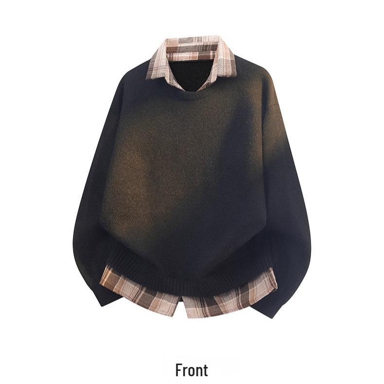 Trendy Two-Piece Look Shirt Collar Sweater: Autumn & Winter Loose Knitwear for Couples 3XL чорний
Trendy Two-Piece Look Shirt Collar Sweater: Autumn & Winter Loose Knitwear for Couples 3XL чорний