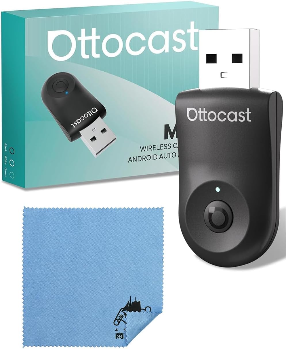 OTTOCAST Mini Wireless CarPlay Android Auto Adapter Wireless Compatible with Vehicles with Original Wired Plug and Cleaning Cloth Included & - чёрный
OTTOCAST Mini Wireless CarPlay Android Auto Adapter Wireless Compatible with Vehicles with Original Wired Plug and Cleaning Cloth Included & - чёрный