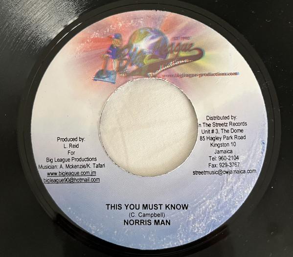 7inch Record NORRISMAN / SANDY - This You Must Know / I Don t Want Y NONE Big League Prod 2006 Jamaica Reggae, Ska & Dub Used
7inch Record NORRISMAN / SANDY - This You Must Know / I Don t Want Y NONE Big League Prod 2006 Jamaica Reggae, Ska & Dub Used