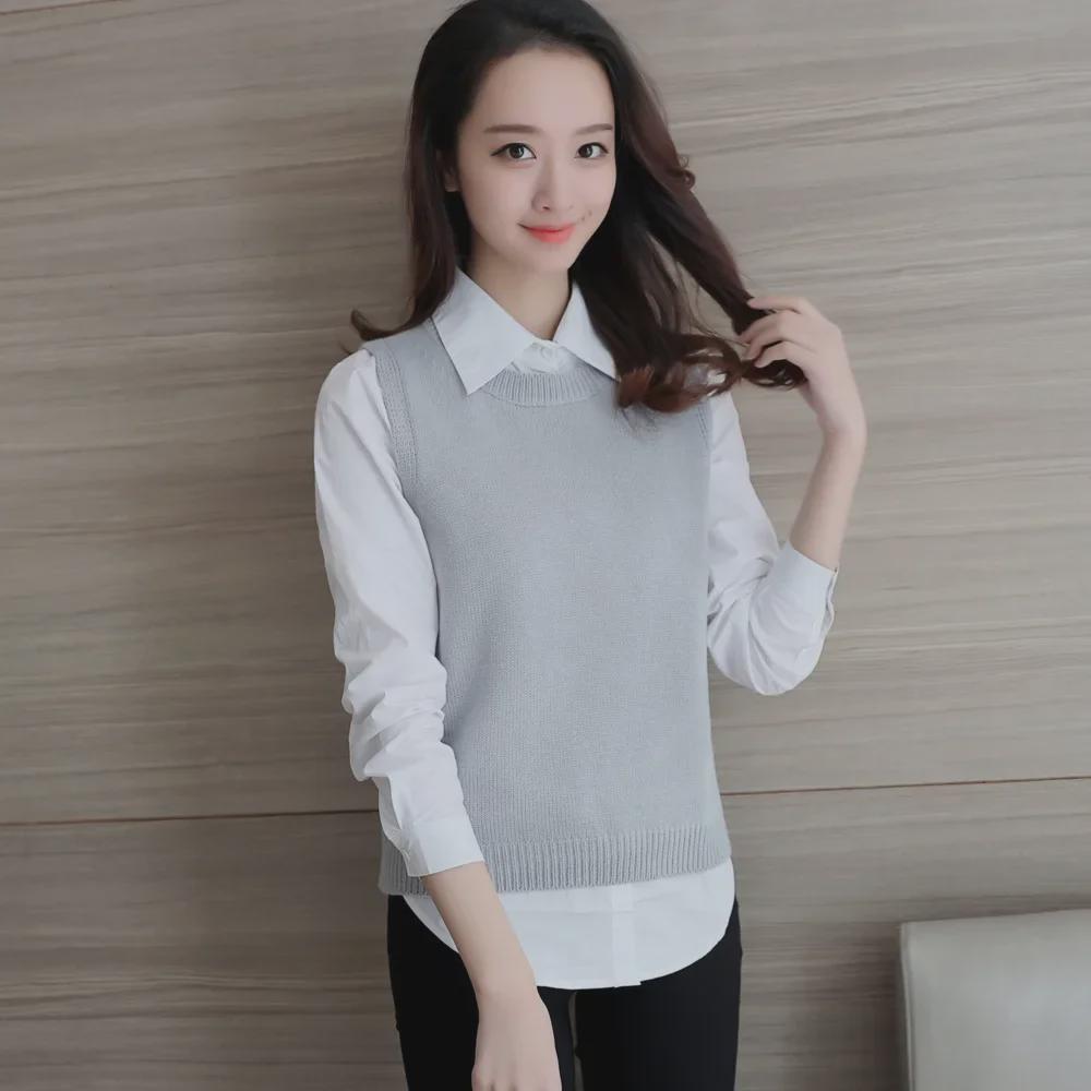 Korean Style Loose V-Neck Sleeveless Sweater Vest for Women - Autumn/Winter Fashion One Size червоний
Korean Style Loose V-Neck Sleeveless Sweater Vest for Women - Autumn/Winter Fashion One Size червоний