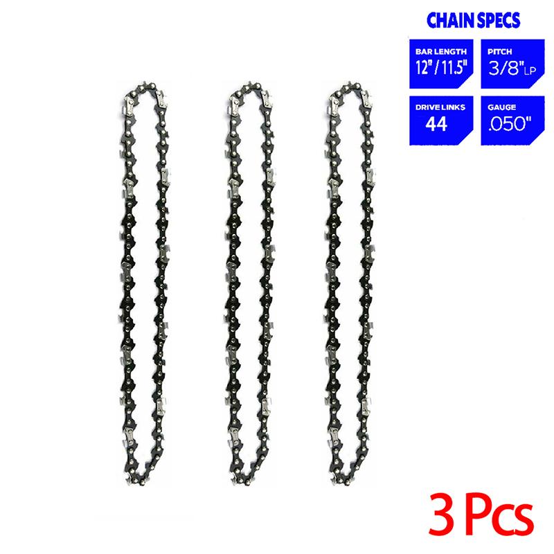 1/2/3/4 шт. 12/11,5-дюймовая электрическая цепная пила 44 приводных звена 22 резака 3/8 LP шаг .050 калибр цепи лесозаготовки обрезка древесины запасные части 3PCS
1/2/3/4 шт. 12/11,5-дюймовая электрическая цепная пила 44 приводных звена 22 резака 3/8 LP шаг .050 калибр цепи лесозаготовки обрезка древесины запасные части 3PCS