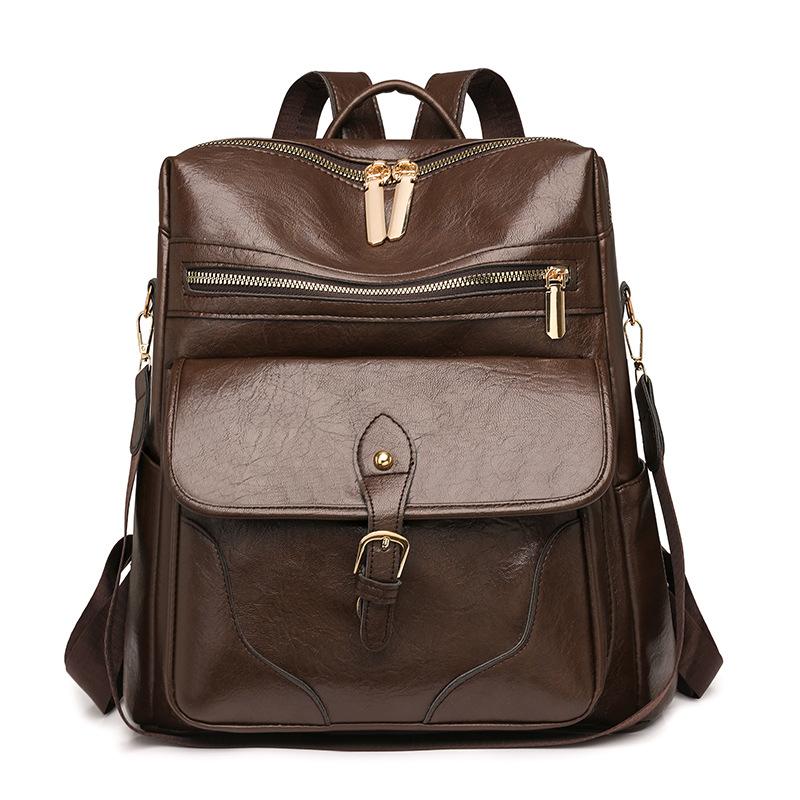 Retro Women Backpack PU Large Capacity Business Commuter Travel Backpack
Retro Women Backpack PU Large Capacity Business Commuter Travel Backpack