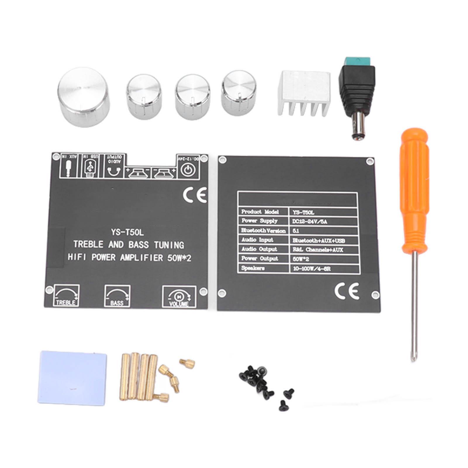 5.1 Bluetooth Digital Power Amplifier Module High Low Pitch Adjustable Stereo Digital Amplifier
5.1 Bluetooth Digital Power Amplifier Module High Low Pitch Adjustable Stereo Digital Amplifier