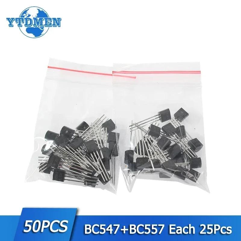 50pcs/lot BC547+BC557 NPN PNP Transistor TO-92 DIY Triode Transistor Electronic Kit
50pcs/lot BC547+BC557 NPN PNP Transistor TO-92 DIY Triode Transistor Electronic Kit