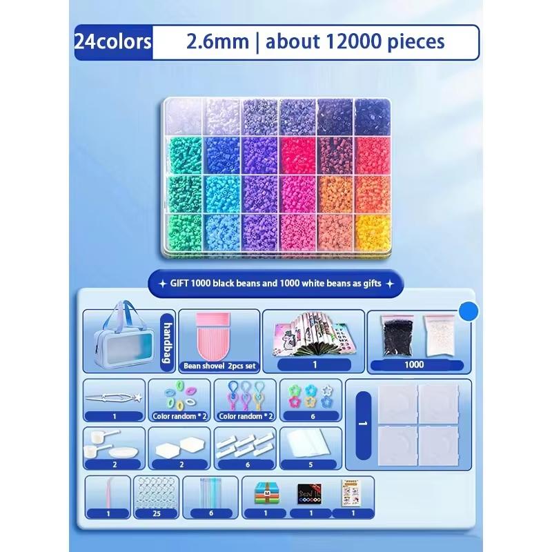 DIY 24/48 Colors Pindou Set High-quality Fusion Bean 2.6mm Pindou Props Christmas Holiday Gifts Desktop Ornament Handmade Gift
DIY 24/48 Colors Pindou Set High-quality Fusion Bean 2.6mm Pindou Props Christmas Holiday Gifts Desktop Ornament Handmade Gift