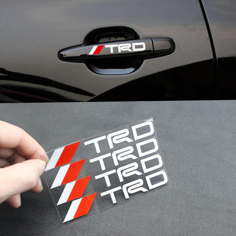 4шт автомобиль-укладка TRD логотип двери Ручка светоотражающие наклейки автомобиля смешные украшения персонажа
4шт автомобиль-укладка TRD логотип двери Ручка светоотражающие наклейки автомобиля смешные украшения персонажа