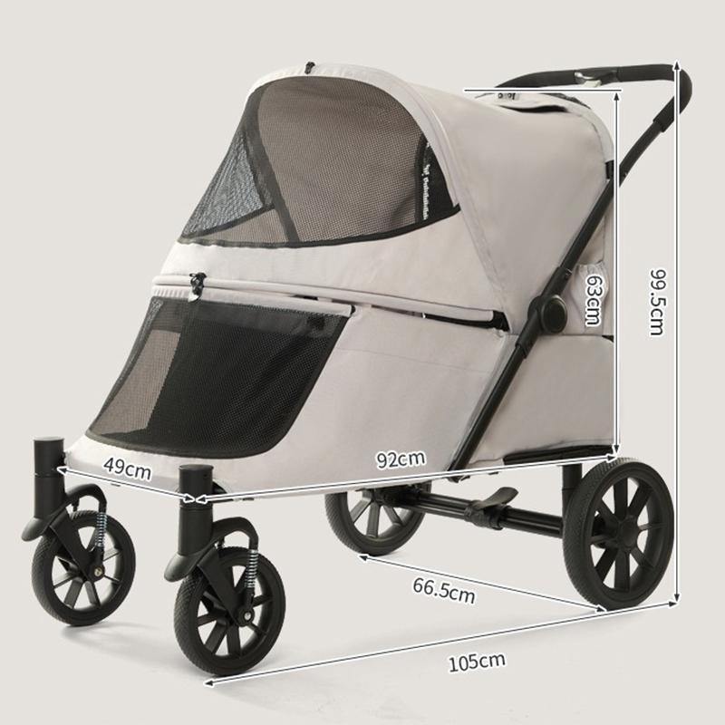 Medium Large Dog Strollers with Climbing Ramp Foldable Pet Stroller Cat Luxury Designer Outdoor Dog Trolley Wheels Pets Supplies серый
Medium Large Dog Strollers with Climbing Ramp Foldable Pet Stroller Cat Luxury Designer Outdoor Dog Trolley Wheels Pets Supplies серый