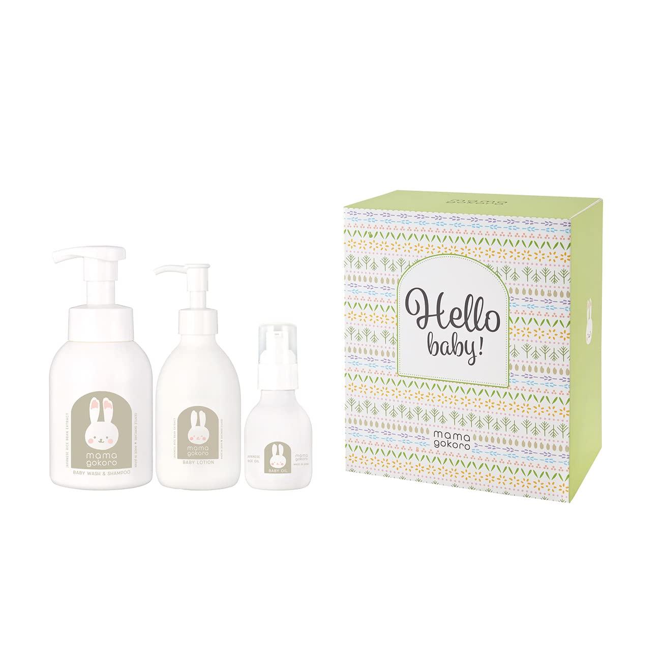 Mamagokoro Baby Adult Sensitive Skin Boxed Gift Full Body Foaming Moisturizing Lotion Multi Oil 1 each Japanese Rice Bran Box Gift Baby Gift Newborns
Mamagokoro Baby Adult Sensitive Skin Boxed Gift Full Body Foaming Moisturizing Lotion Multi Oil 1 each Japanese Rice Bran Box Gift Baby Gift Newborns