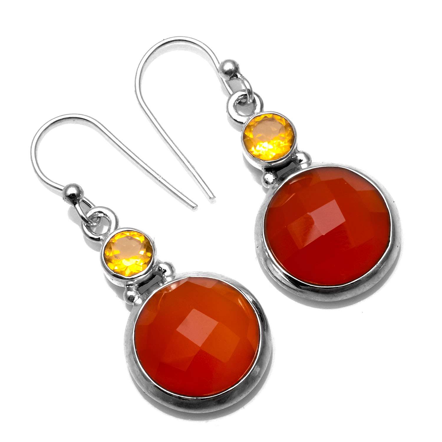 Carnelian, Citrine Gemstone Earrings Solid 925 Sterling Silver Handmade Earrings Jewelry Gift For Women And Girls E-1008
Carnelian, Citrine Gemstone Earrings Solid 925 Sterling Silver Handmade Earrings Jewelry Gift For Women And Girls E-1008