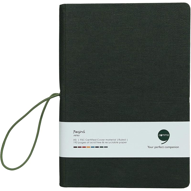 Comma Regina A5 Size Hard Bound Notebook with a Horizontal Elastic Band Closure 192 Pages 80gsm Natural Shade Paper 5 зелёный
Comma Regina A5 Size Hard Bound Notebook with a Horizontal Elastic Band Closure 192 Pages 80gsm Natural Shade Paper 5 зелёный