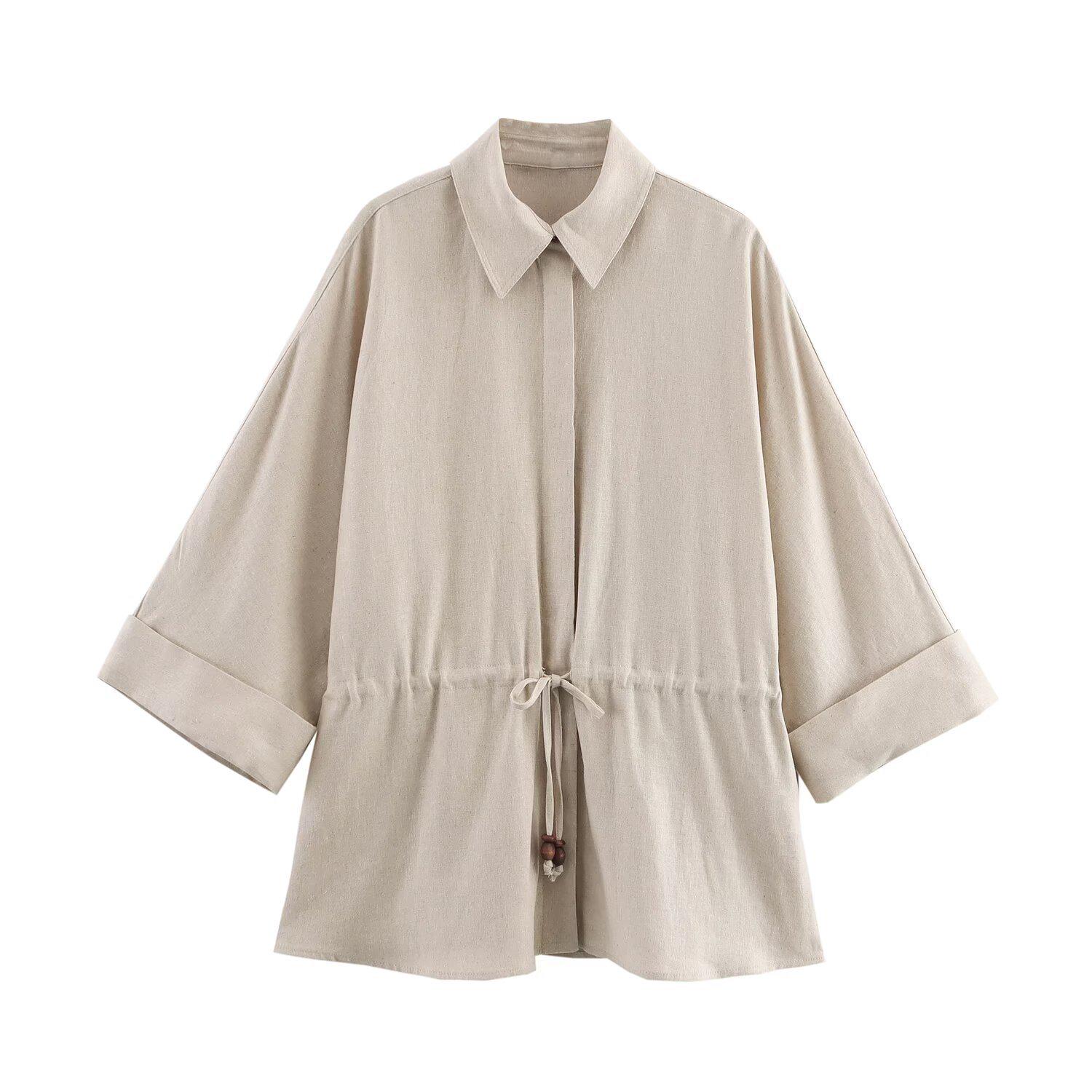 Весна 2025 Женская рубашка в европейском и американском стиле, повседневная, из смесовой ткани с ленном Small
Весна 2025 Женская рубашка в европейском и американском стиле, повседневная, из смесовой ткани с ленном Small