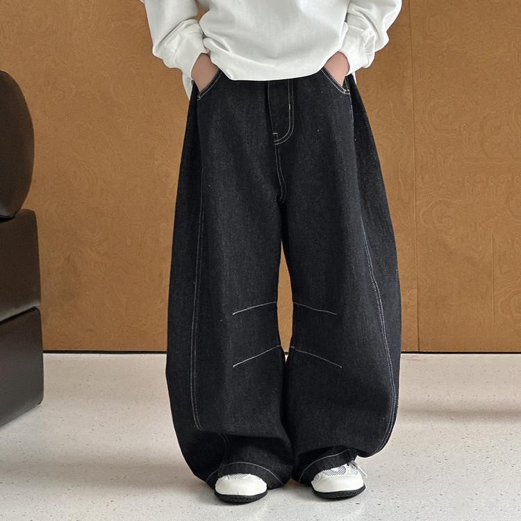 2025 Осень Мальчики Американский Тренд Джинсы Слим из Необработанного Денима - Свободные, Прямые Брюки 150 cm чёрный
2025 Осень Мальчики Американский Тренд Джинсы Слим из Необработанного Денима - Свободные, Прямые Брюки 150 cm чёрный