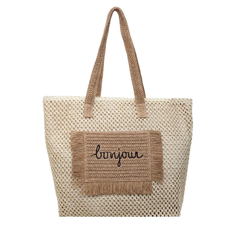 2026 Women s Large Capacity Woven Tote Bag with Retro Tassel - Fashionable and Trendy Straw Shoulder Handbag вершковий/білий
2026 Women s Large Capacity Woven Tote Bag with Retro Tassel - Fashionable and Trendy Straw Shoulder Handbag вершковий/білий