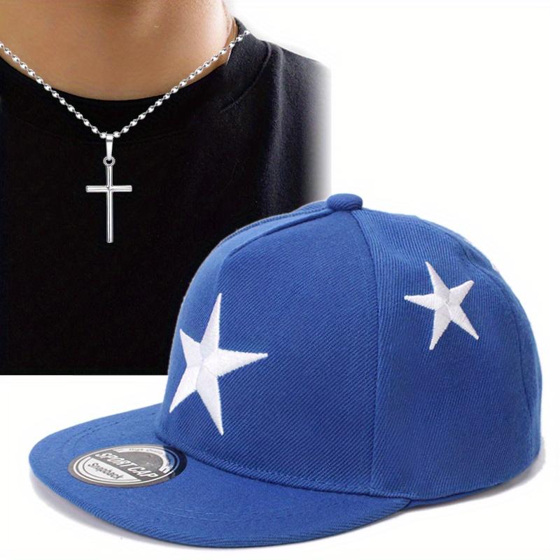 2pcs Men s Baseball Cap Necklace Set Fashion Embroidery Shade Flat Brim Hip Hop Cap Cross Pendant Necklace Sun Hat синий
2pcs Men s Baseball Cap Necklace Set Fashion Embroidery Shade Flat Brim Hip Hop Cap Cross Pendant Necklace Sun Hat синий