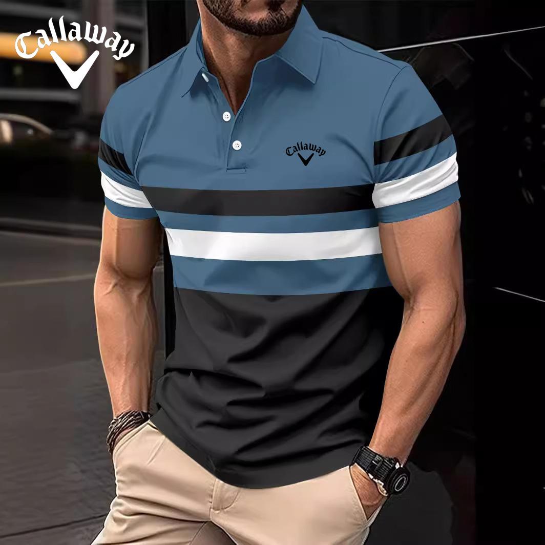 Летняя рубашка поло большого размера Callaway с вышивкой, мужская спортивная рубашка поло в полоску, верхняя часть S
Летняя рубашка поло большого размера Callaway с вышивкой, мужская спортивная рубашка поло в полоску, верхняя часть S