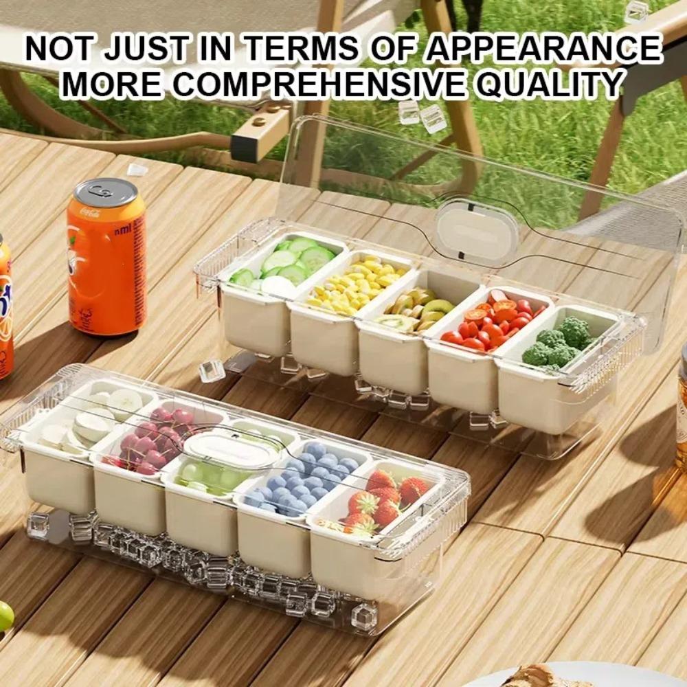Transparent Refrigerator Storage Box 5 Grid Chilled Fruit Fresh-keeping Box Ice Fruit Tray Type A
Transparent Refrigerator Storage Box 5 Grid Chilled Fruit Fresh-keeping Box Ice Fruit Tray Type A