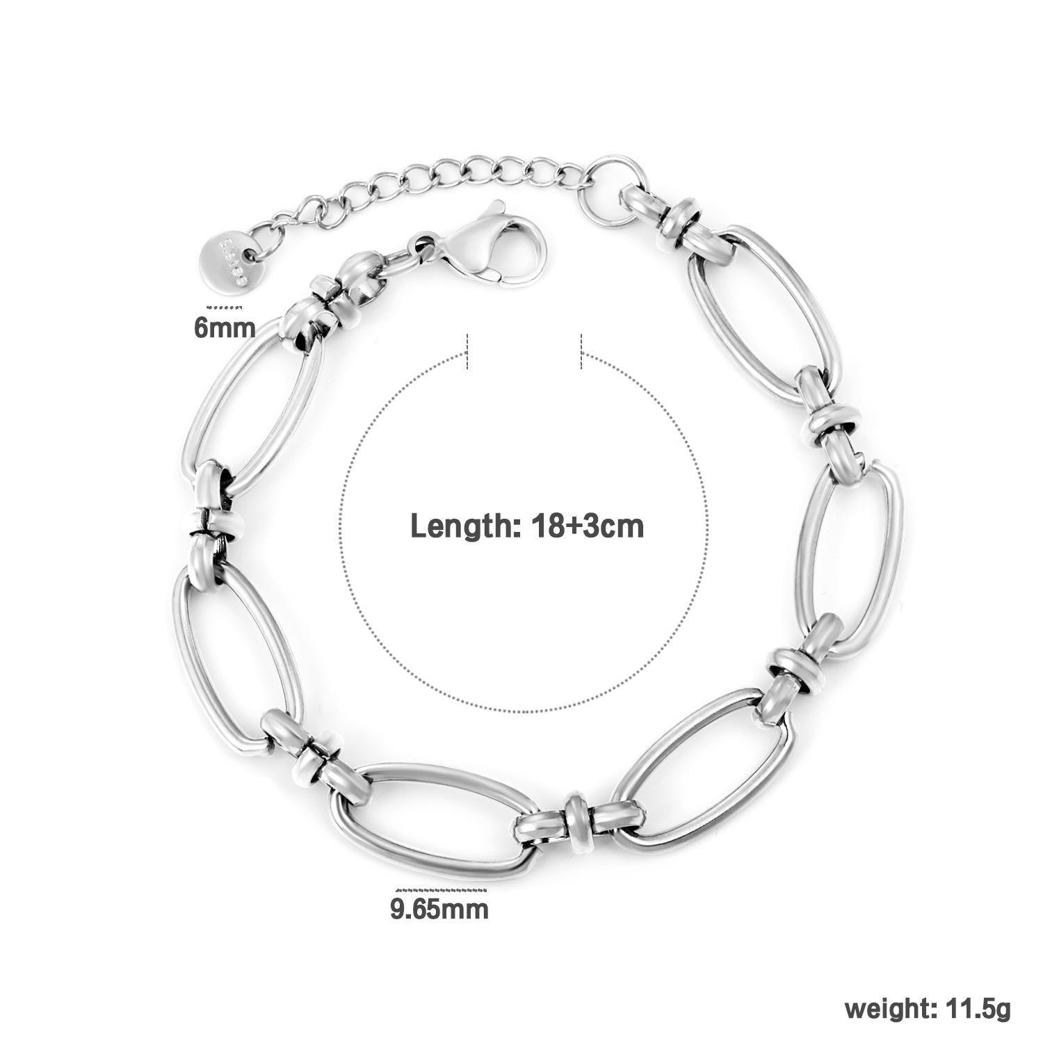 Simple Geometric Chain Bracelet Fashion Creative Link Design High-End Jewelry for Women
Simple Geometric Chain Bracelet Fashion Creative Link Design High-End Jewelry for Women
