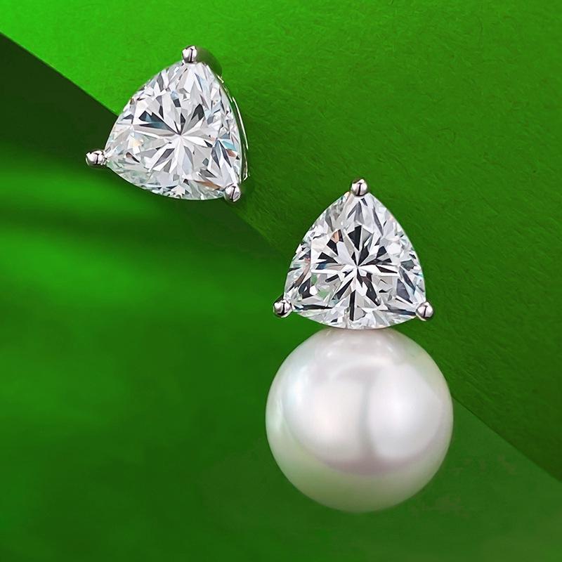 Zhuozhifan 2023 High-Carbon Diamond & Pearl Triangle Stud Earrings 925 Silver белый/алмаз
Zhuozhifan 2023 High-Carbon Diamond & Pearl Triangle Stud Earrings 925 Silver белый/алмаз
