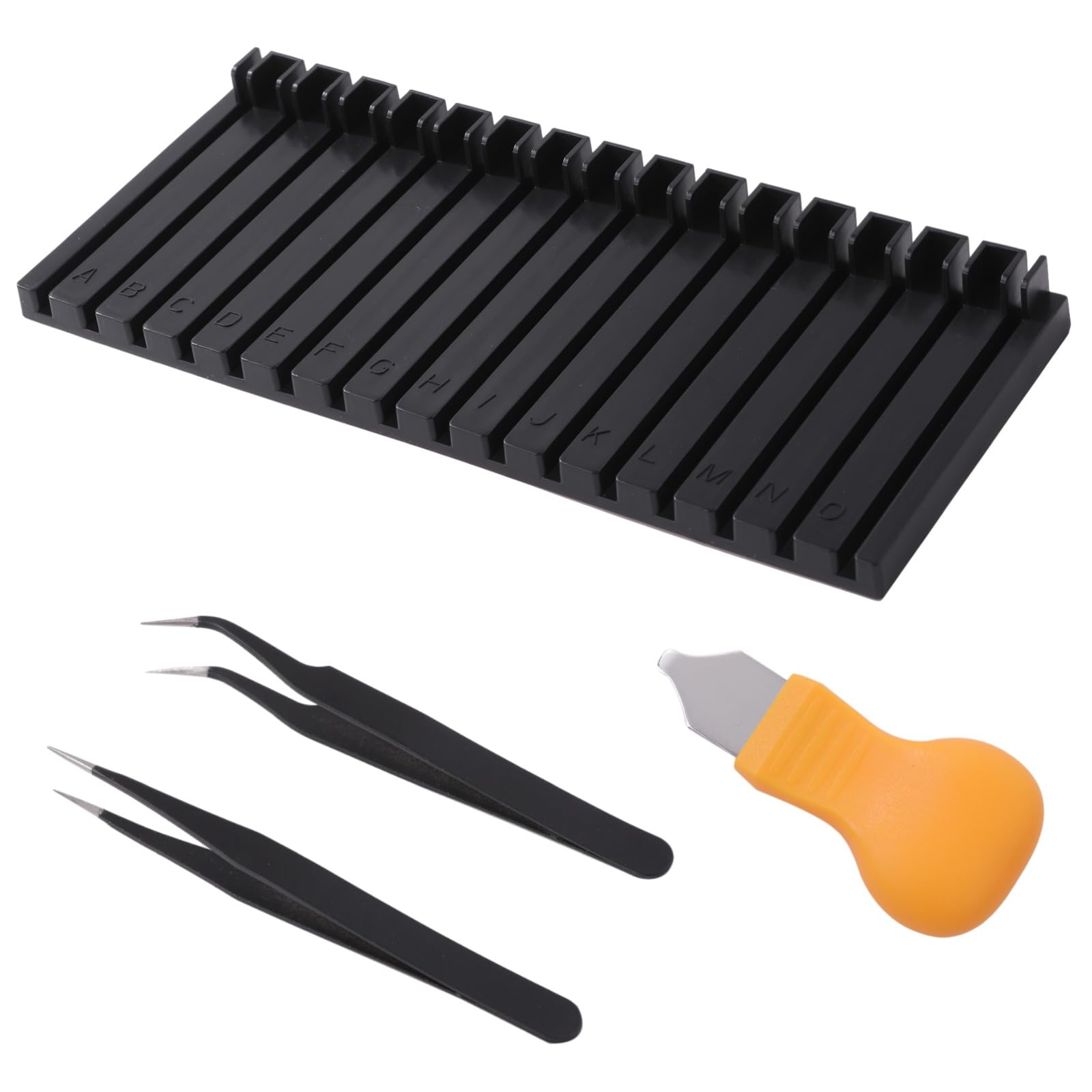 Rubonarie Gunpla Runner Stand Tool Set for Plastic Models (Black, 16 Pieces)
Rubonarie Gunpla Runner Stand Tool Set for Plastic Models (Black, 16 Pieces)