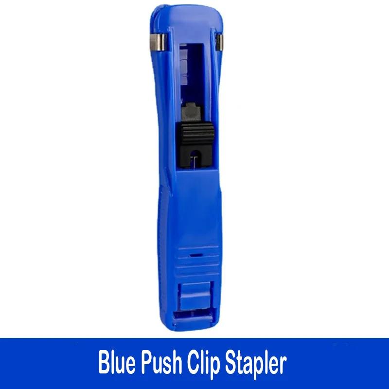 Staple Metal Clip Push Hand Paper Clipper with Refill Fixing Organizing Stapler Reusable Push Clamp for Document File Stationery синій
Staple Metal Clip Push Hand Paper Clipper with Refill Fixing Organizing Stapler Reusable Push Clamp for Document File Stationery синій