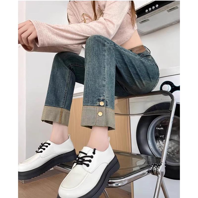 Retro Autumn Baguette Stitch High Waist Slimming Petite Women s Jeans - Nine-Point Straight Leg XS
Retro Autumn Baguette Stitch High Waist Slimming Petite Women s Jeans - Nine-Point Straight Leg XS