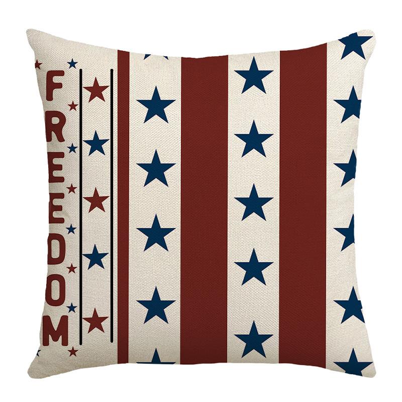 New Home Office Pillow Cover Freedom Day Pentagram Letter Printed Linen Cushion Cover 45 * 45Cm (without core)
New Home Office Pillow Cover Freedom Day Pentagram Letter Printed Linen Cushion Cover 45 * 45Cm (without core)