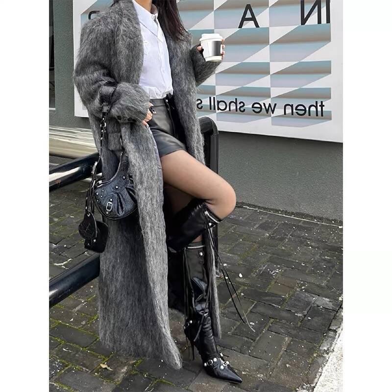 Temperamental Oversized Korean French Hepburn Style Grey Long Woolen Streetwear Overcoat 2XL
Temperamental Oversized Korean French Hepburn Style Grey Long Woolen Streetwear Overcoat 2XL