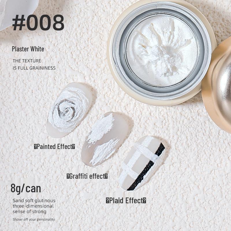 Японский матовый УФ гель для дизайна ногтей: 3D Рельеф и Эффект Зыбучих Песков, Черно-белый белый
Японский матовый УФ гель для дизайна ногтей: 3D Рельеф и Эффект Зыбучих Песков, Черно-белый белый