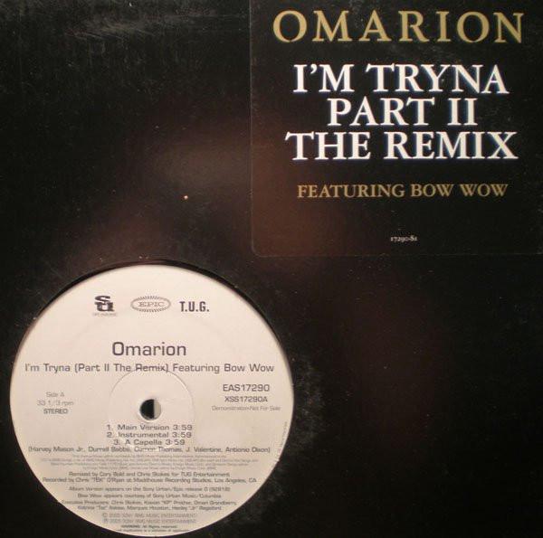 12inch Record OMARION - I m Tryna (Part II The Remix) EAS17290PROMO Sony Urban Musi 2005 US Soul/Funk Used
12inch Record OMARION - I m Tryna (Part II The Remix) EAS17290PROMO Sony Urban Musi 2005 US Soul/Funk Used