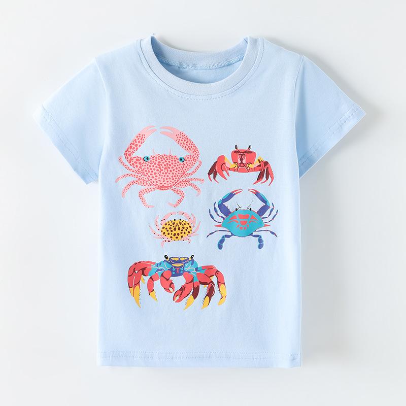 New summer collection: boys’ short-sleeved T-shirts with stylish animal prints – children’s crew-neck tops 90cm(2-3Y) светло-синий
New summer collection: boys’ short-sleeved T-shirts with stylish animal prints – children’s crew-neck tops 90cm(2-3Y) светло-синий