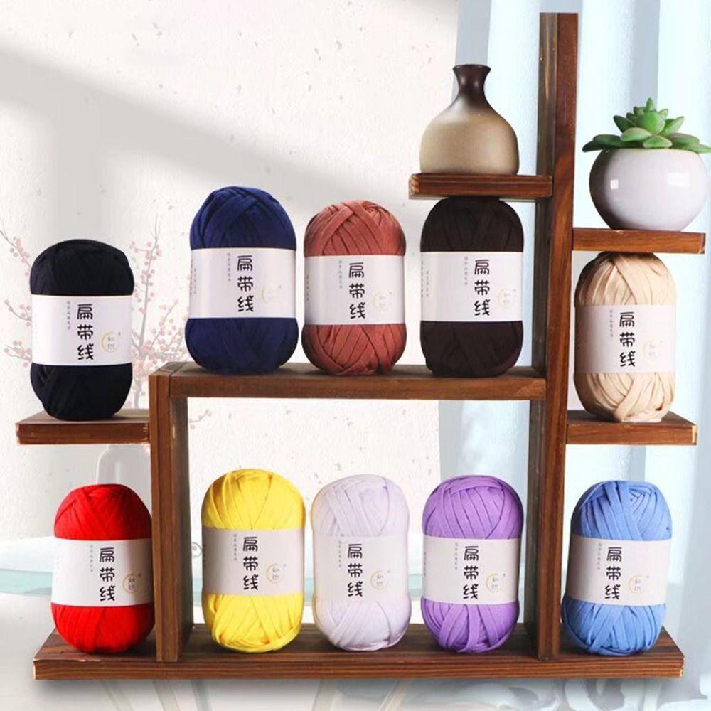 DIY Flat Thread T-Shirt Yarn Elastic Crochet Carpets Yarn For Carpets Bags Slippers Sandals фіолетовий
DIY Flat Thread T-Shirt Yarn Elastic Crochet Carpets Yarn For Carpets Bags Slippers Sandals фіолетовий