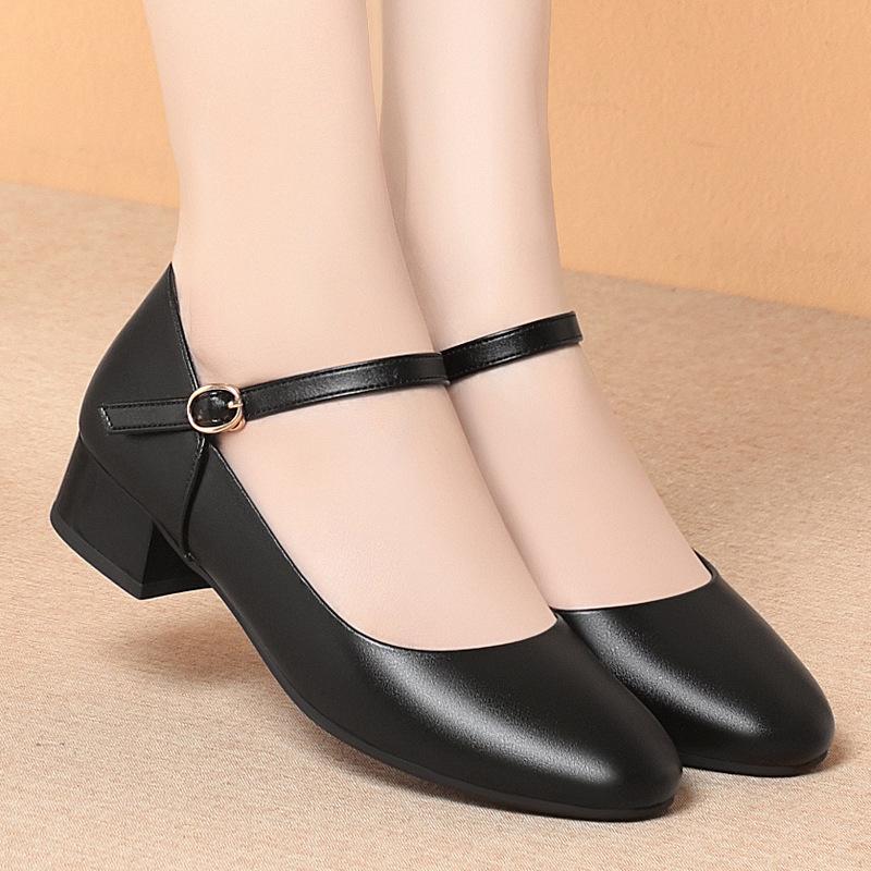 Square Toe Soft Sole Black Work Shoes For Women With Thick Heel Shallow Mouth 3cm One-Button Work Shoes Mid-Heel Single Shoes 36
Square Toe Soft Sole Black Work Shoes For Women With Thick Heel Shallow Mouth 3cm One-Button Work Shoes Mid-Heel Single Shoes 36