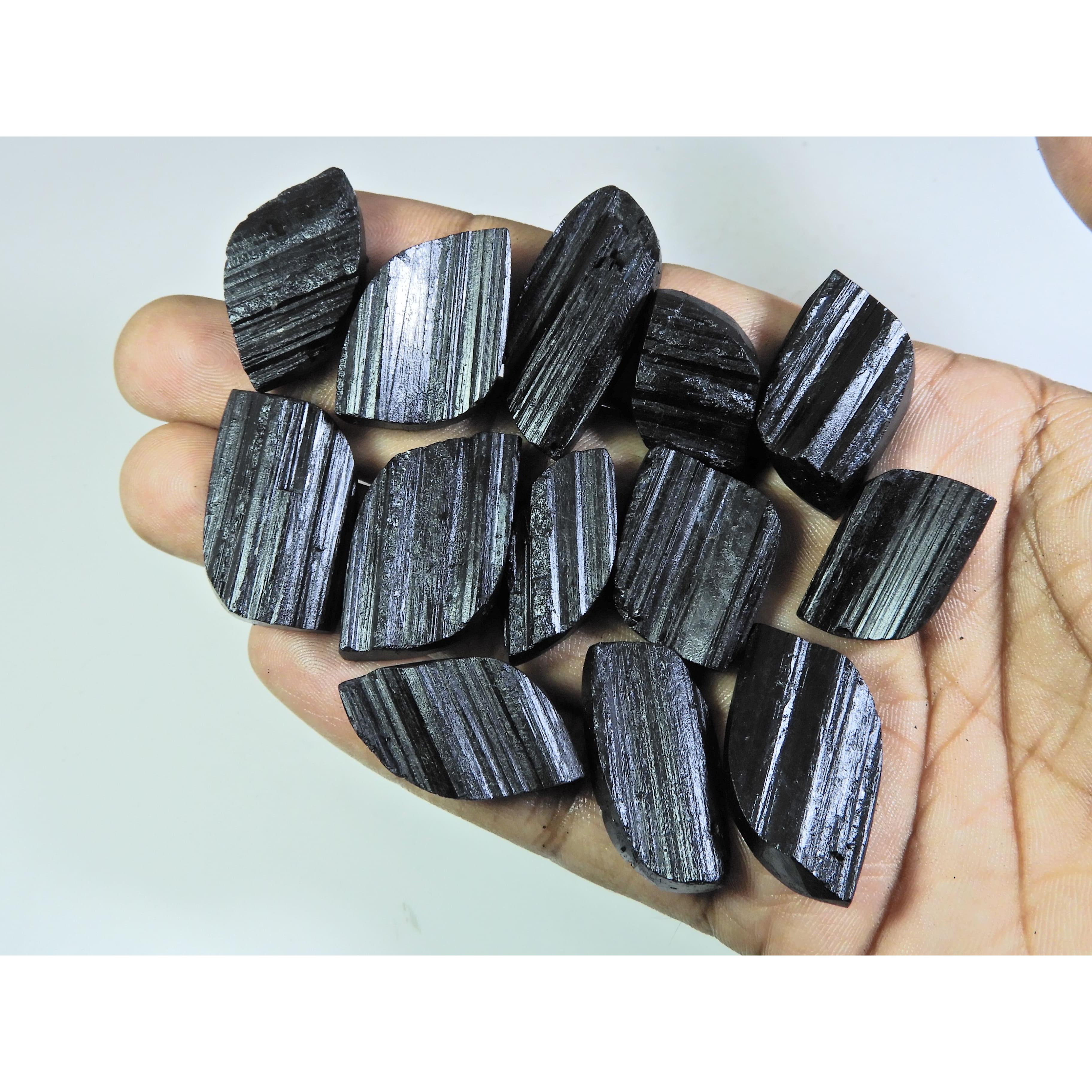 459Cts. Natural Black Tourmaline Fancy Cabochon Loose Gemstone 13 Pcs Lot C-356
459Cts. Natural Black Tourmaline Fancy Cabochon Loose Gemstone 13 Pcs Lot C-356