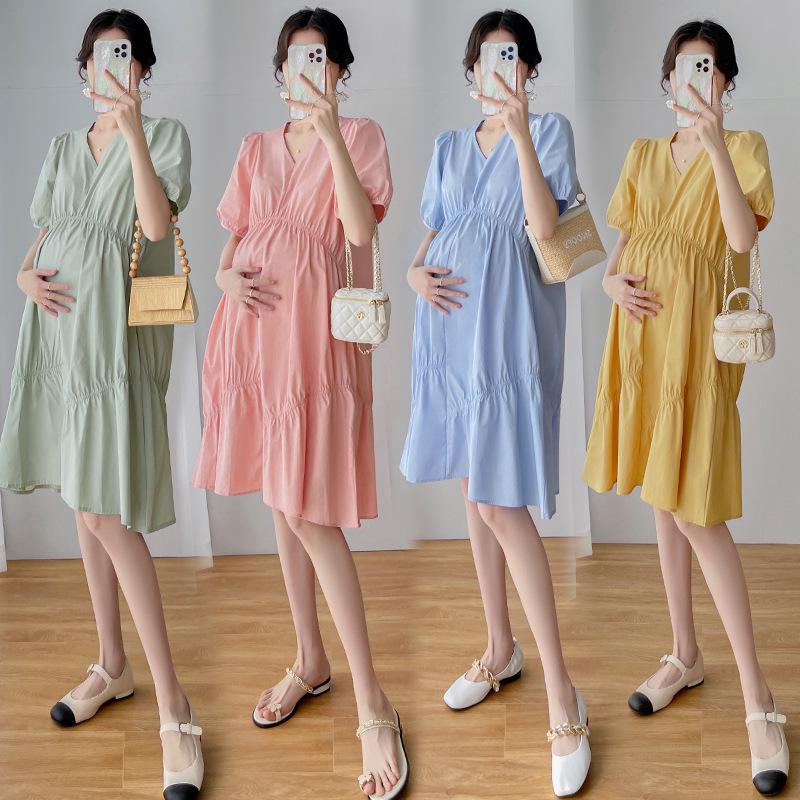 2026 Summer V-neck Loose Pleated Maternity Dress for Pregnant Women Large синій
2026 Summer V-neck Loose Pleated Maternity Dress for Pregnant Women Large синій