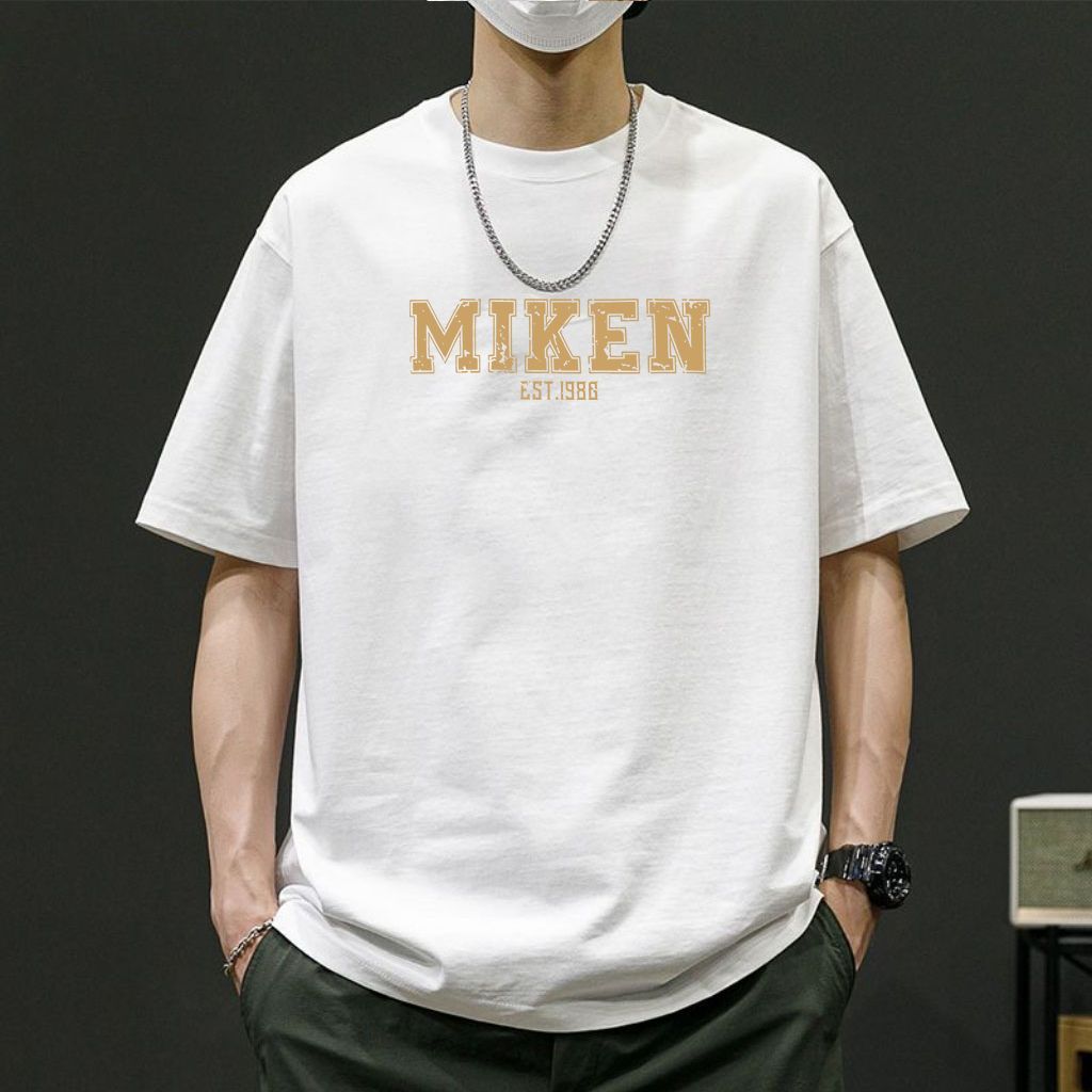 Футболка мужская из чистого хлопка с узором Miken, повседневная, с круглым вырезом и короткими рукавами XXXL белый
Футболка мужская из чистого хлопка с узором Miken, повседневная, с круглым вырезом и короткими рукавами XXXL белый